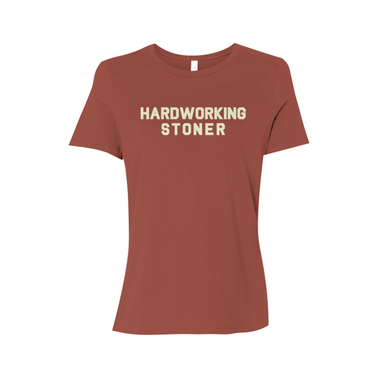 Hardworking Stoner - Women’s Relaxed Jersey Tee