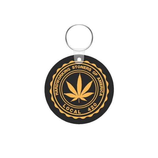 Hardworking Stoners of America - retro key chain