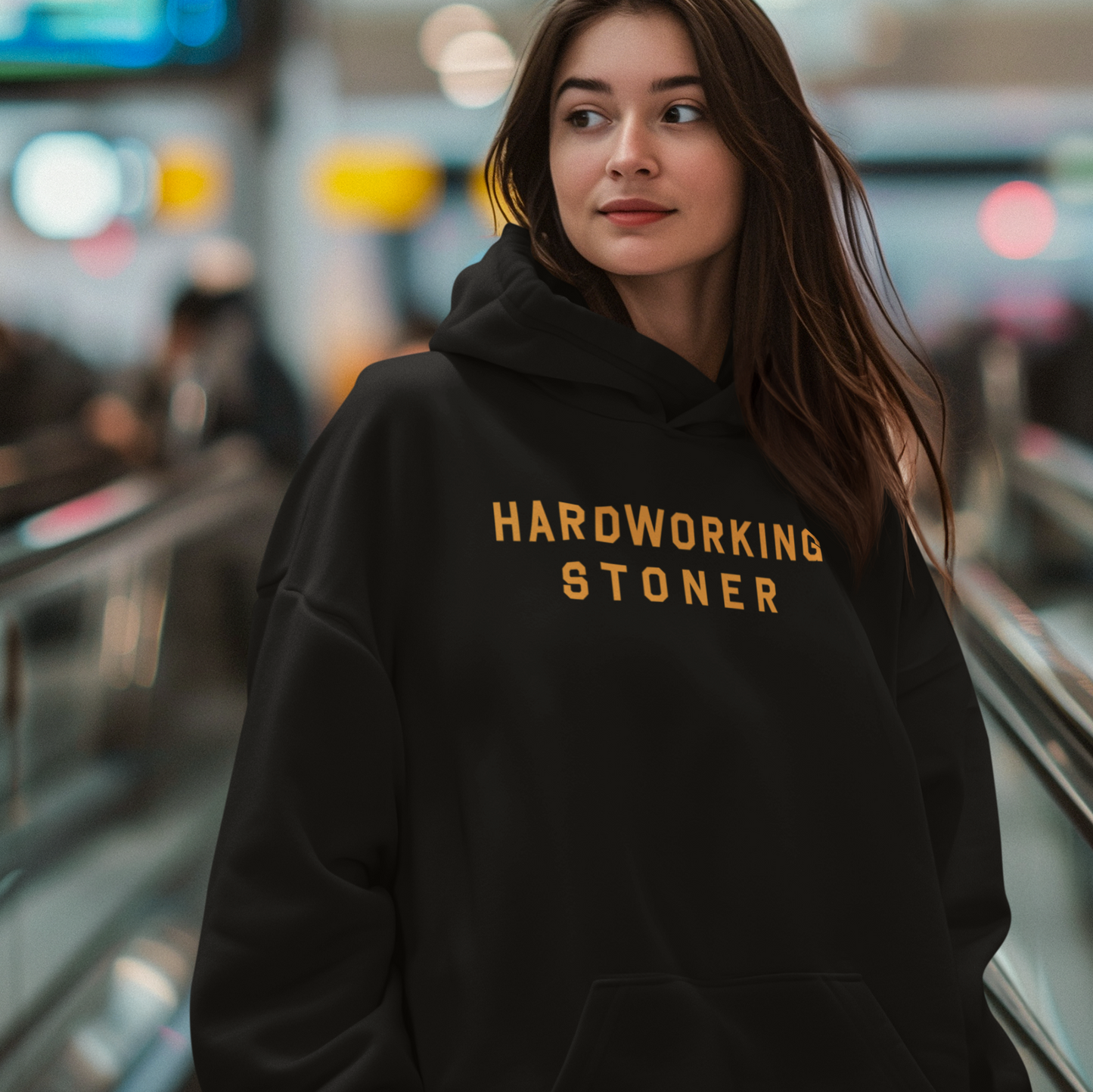 Hardworking Stoner - sponge fleece hoodie