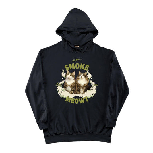 Smoke Meowt - lightweight hoodie