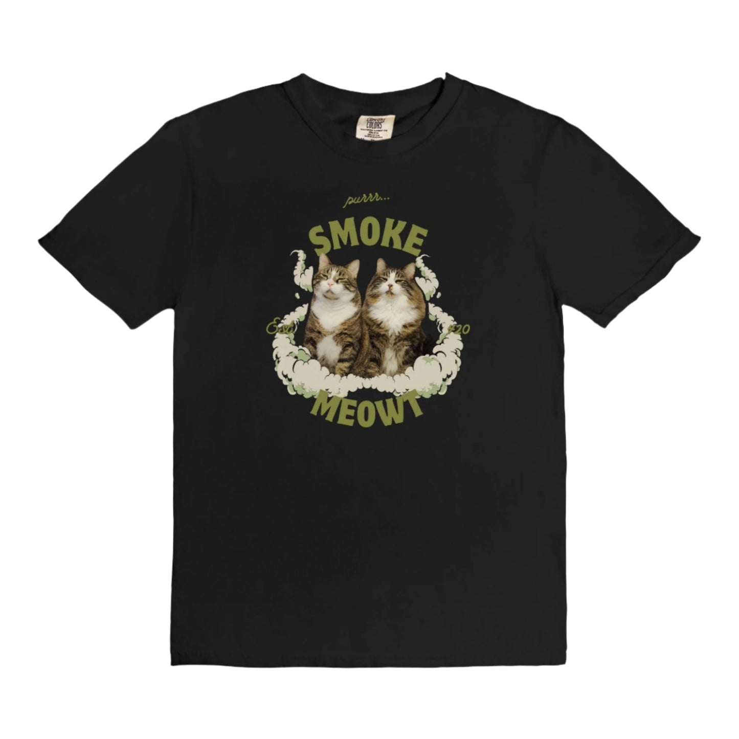 Smoke Meowt - vintage style tee