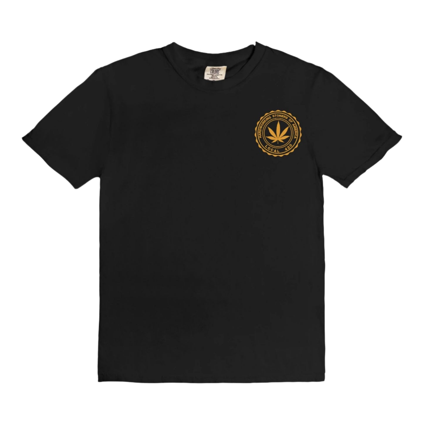 HSA Local 420 - vintage style tee (yellow)