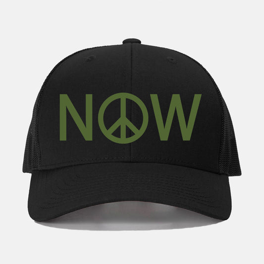 Peace Now - retro trucker hat