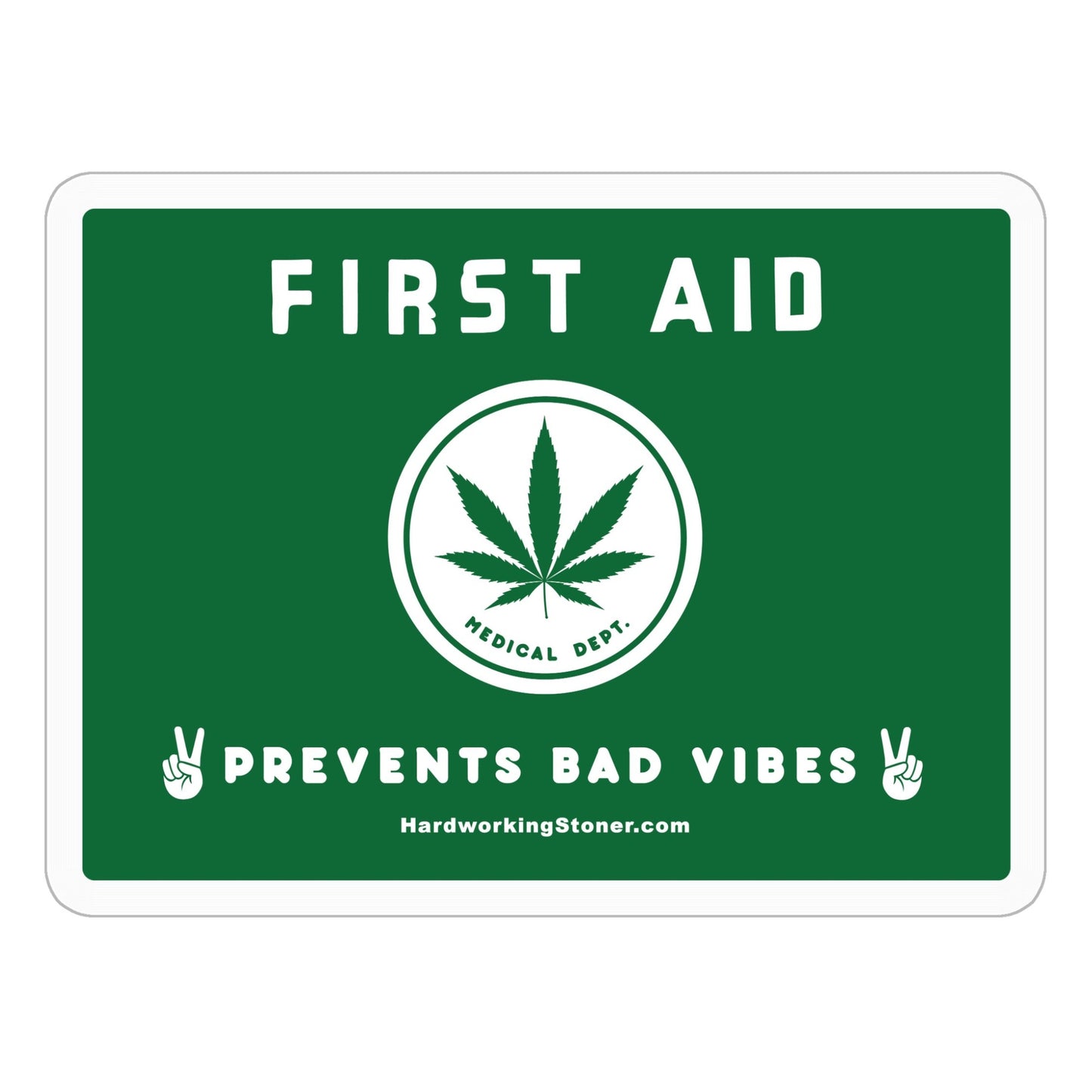 First Aid Good Vibes - vinyl sticker