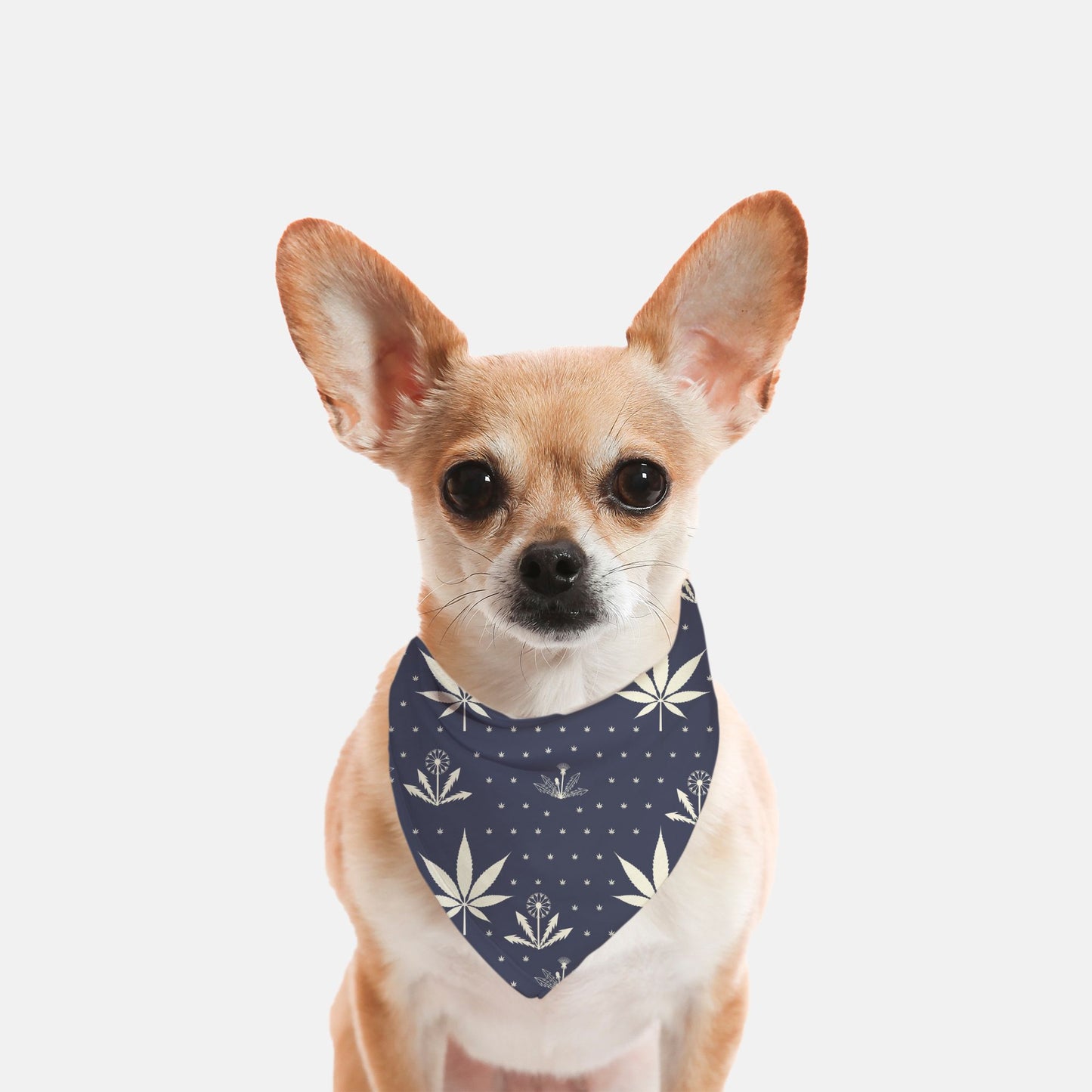 Weeds - small pet bandana (blue)