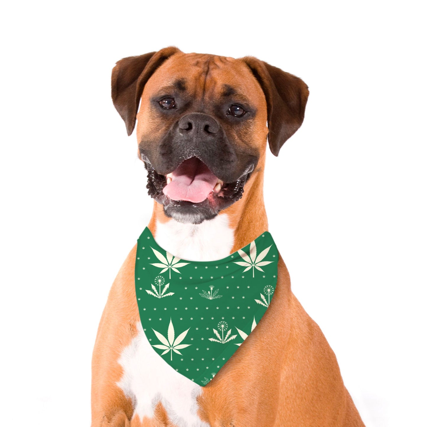 Weeds - pet bandana (green)