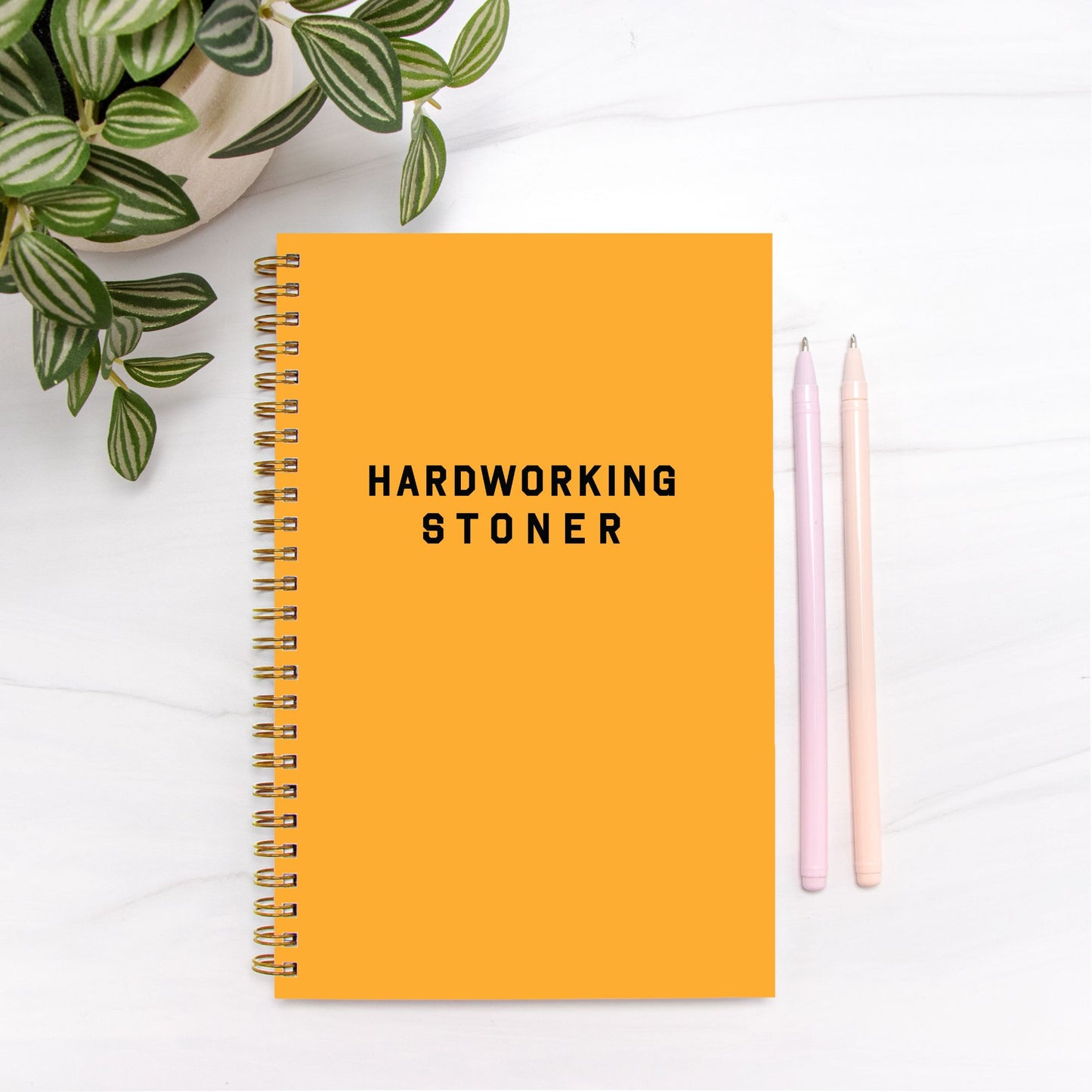 Hardworking Stoner - hardcover journal