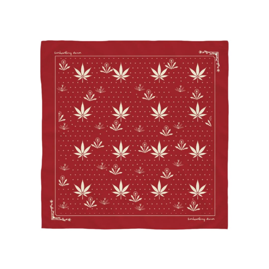 Weeds - bandana (red)