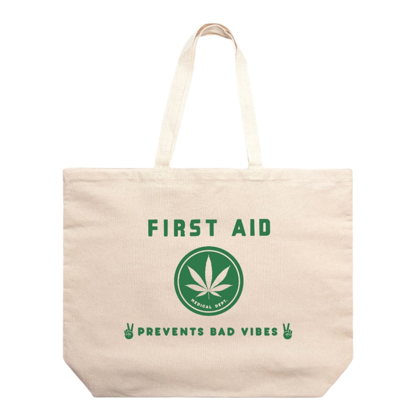 First Aid Good Vibes - oversized tote