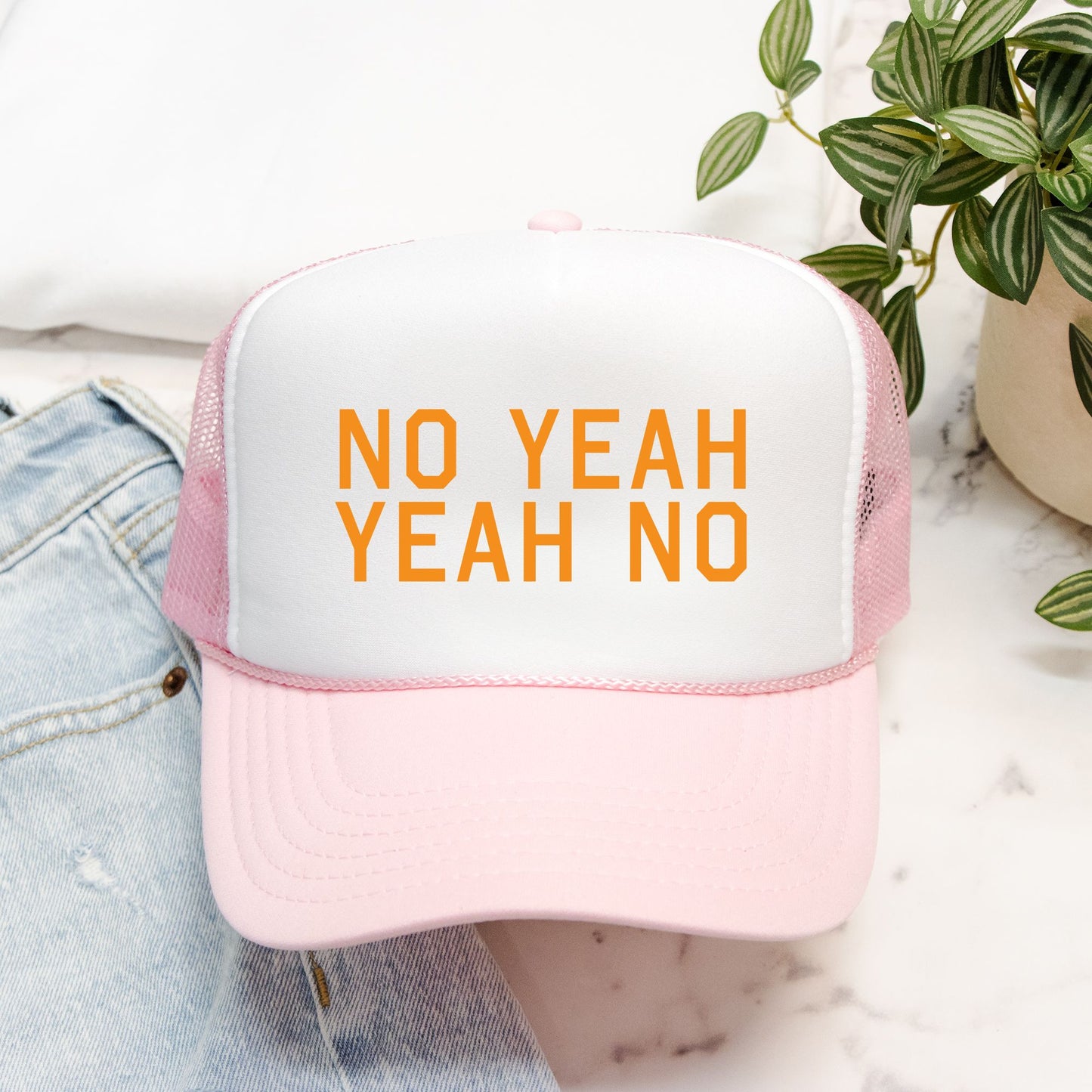 No Yeah Yeah No - retro trucker hat