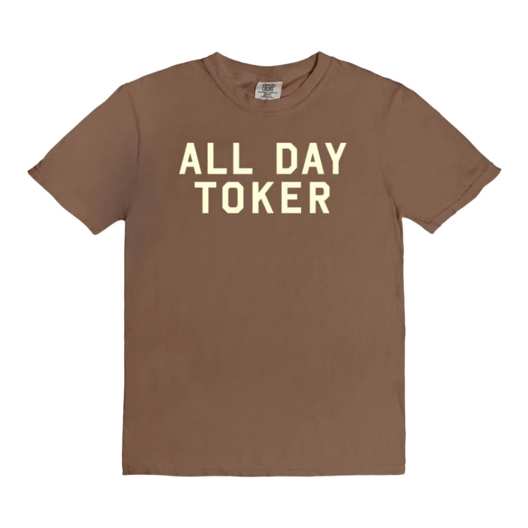 All Day Toker - vintage style tee