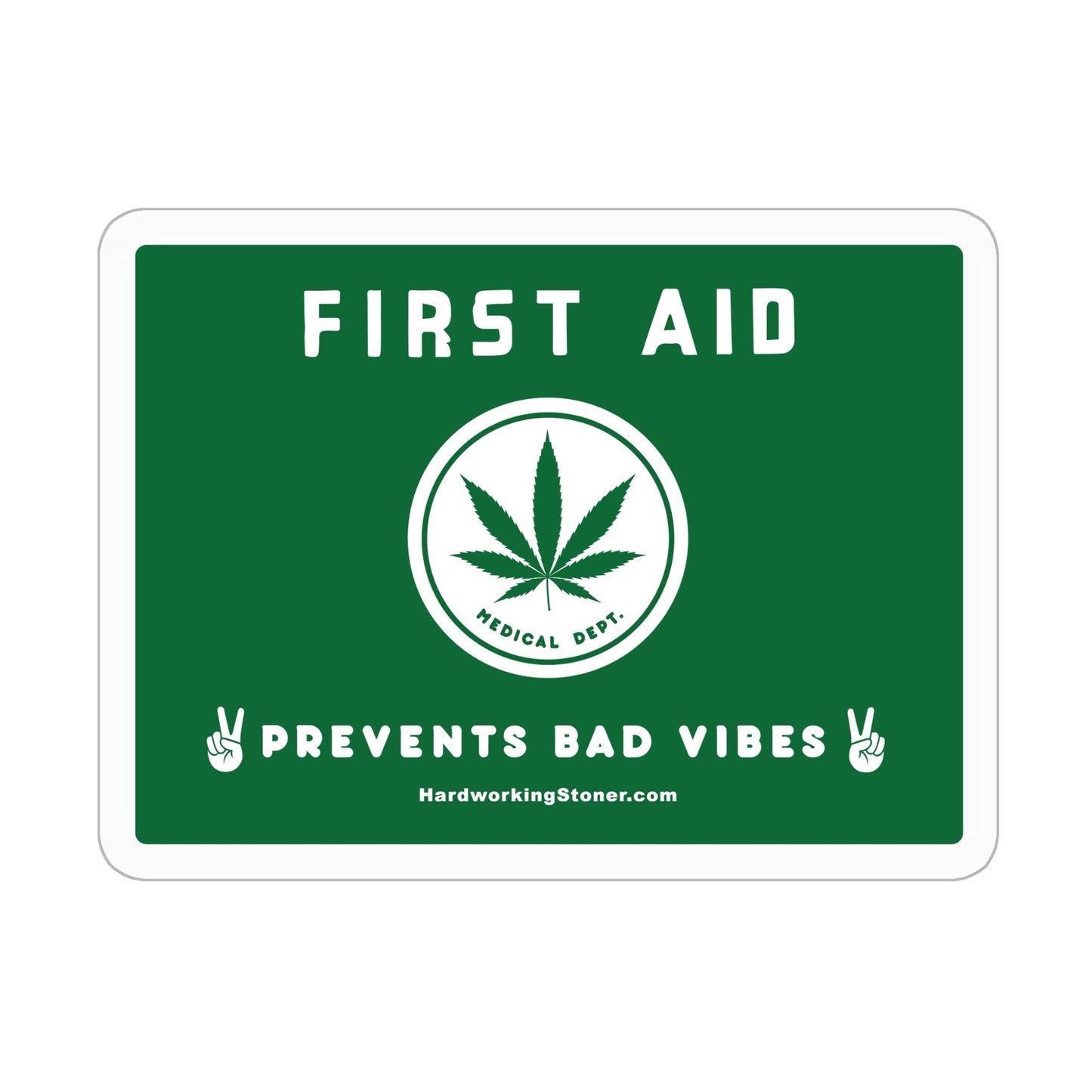 First Aid Good Vibes - vinyl sticker