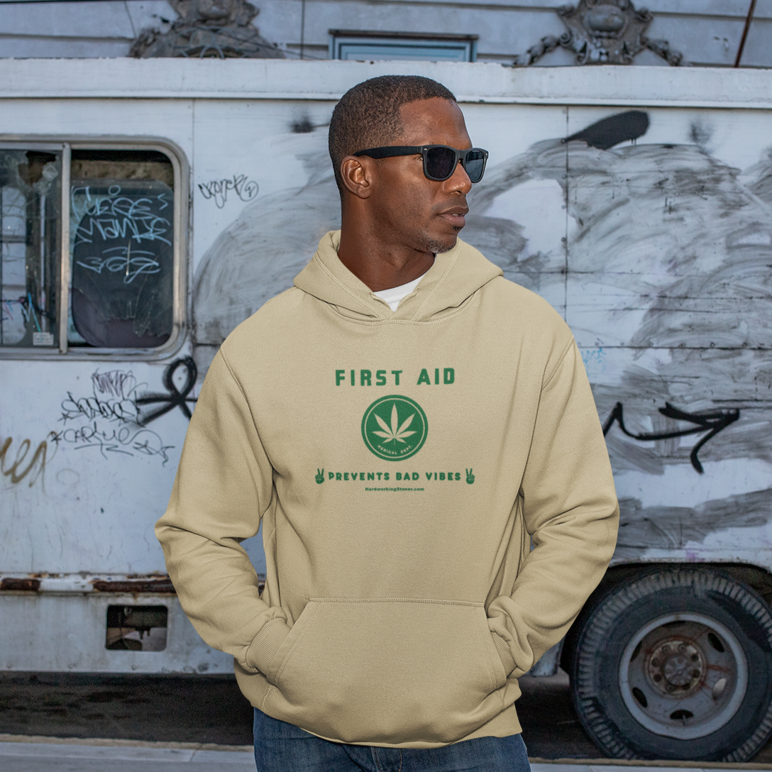 First Aid Good Vibes - sponge fleece hoodie