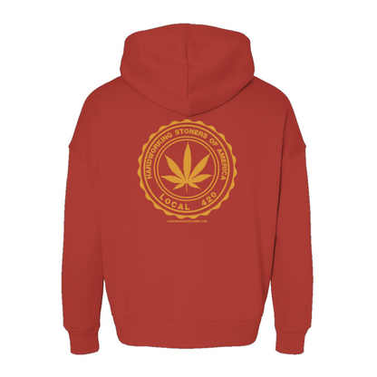 Hardworking Stoners of America - sponge fleece hoodie