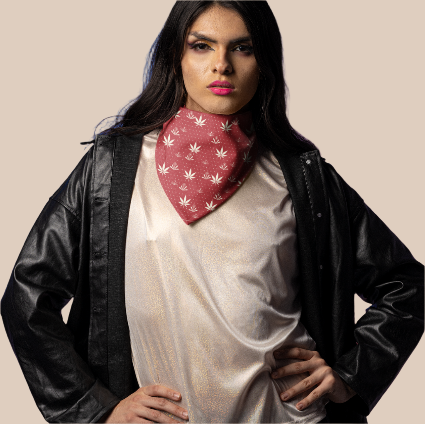 Weeds - bandana (red)