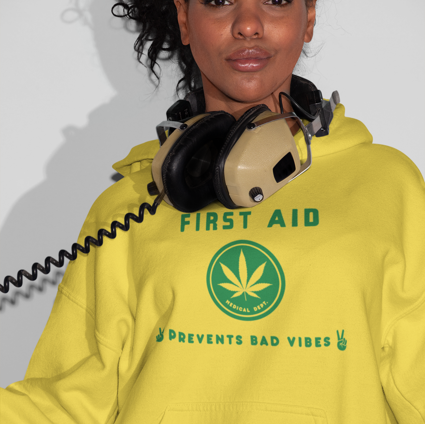 First Aid Good Vibes - fleece hoodie sweatshirt