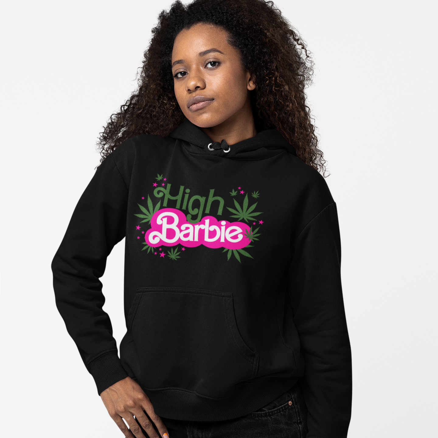 High Barbie - fleece hoodie sweatshirt