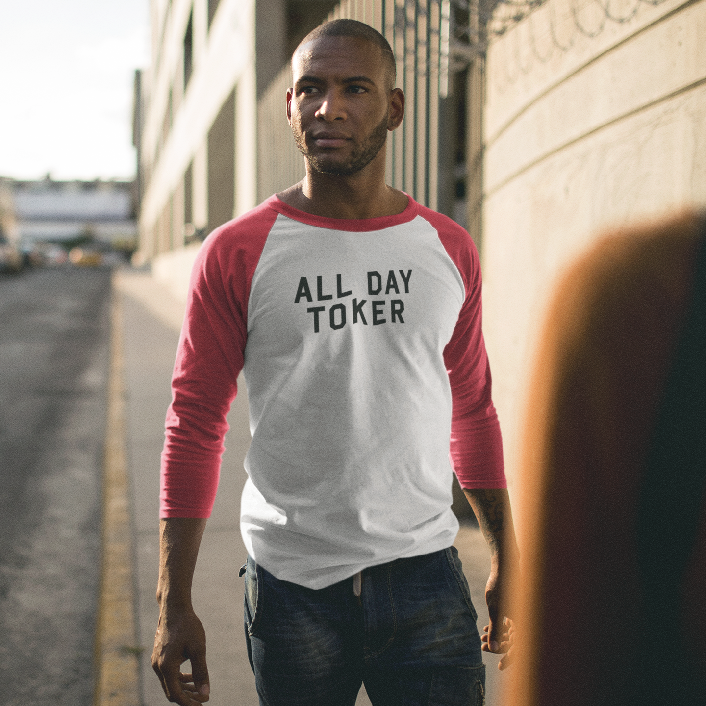 All Day Toker - baseball tee