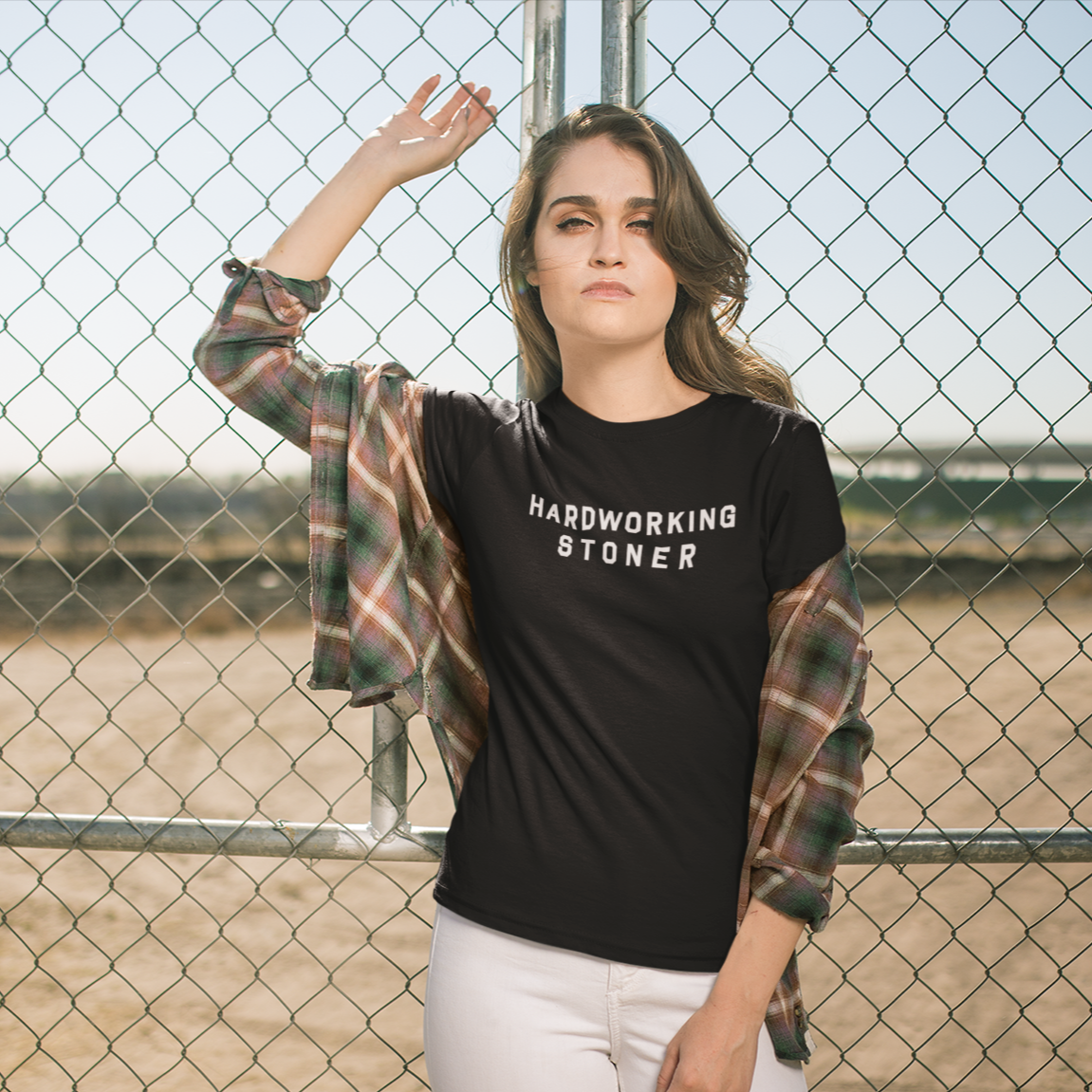 Hardworking Stoner - womens relaxed tee