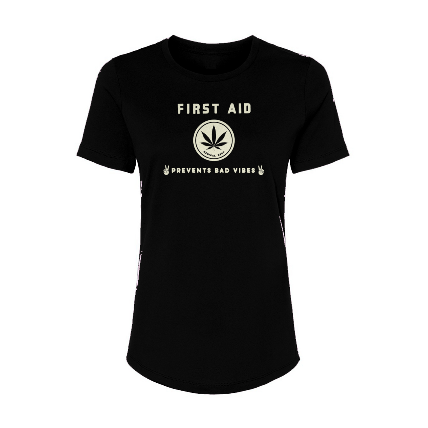 First Aid Good Vibes - womens relaxed tee