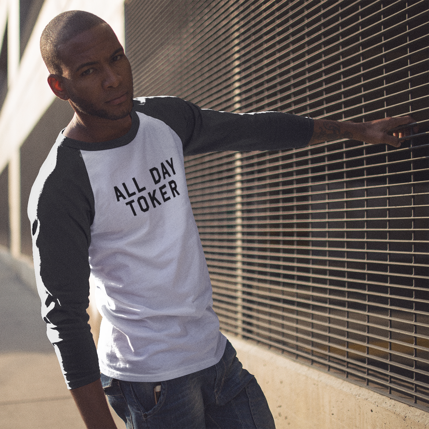 All Day Toker - baseball tee